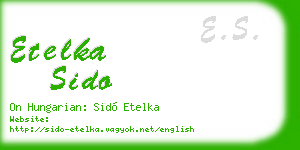 etelka sido business card